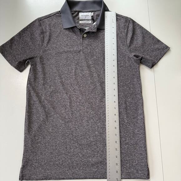 Goodfellow & Co Gray Performance Polo Shirt Sz S NWT Recycled Fabric Casual - Picture 10 of 10